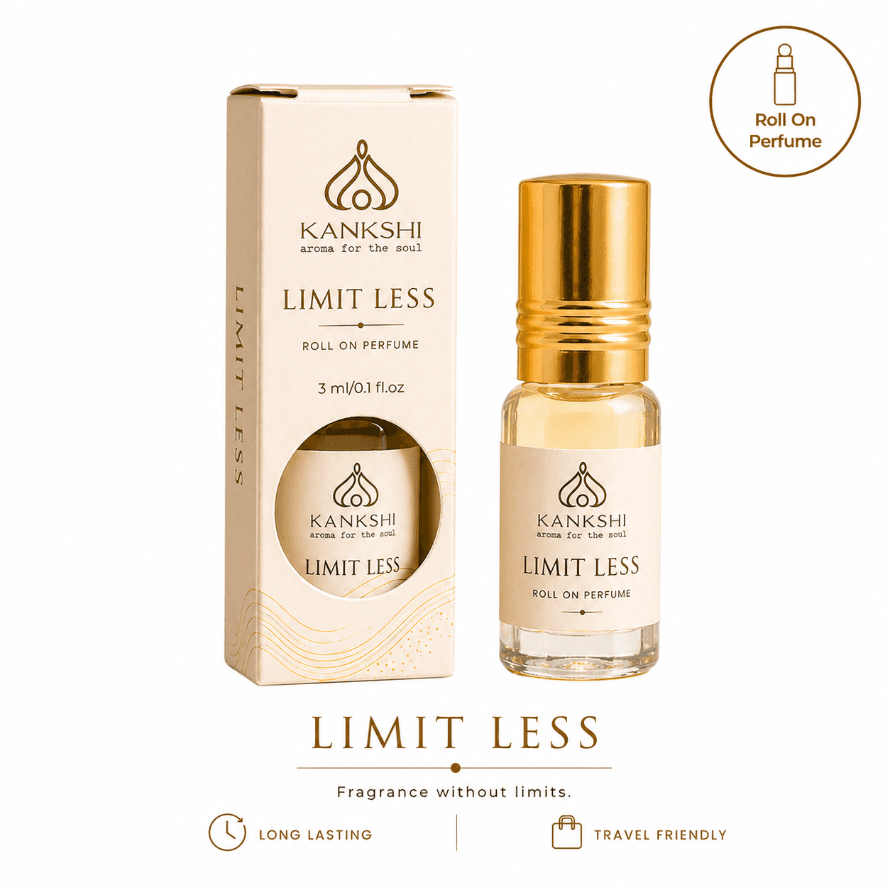 Luxury Attar Roll-On 3ml- Limit Less