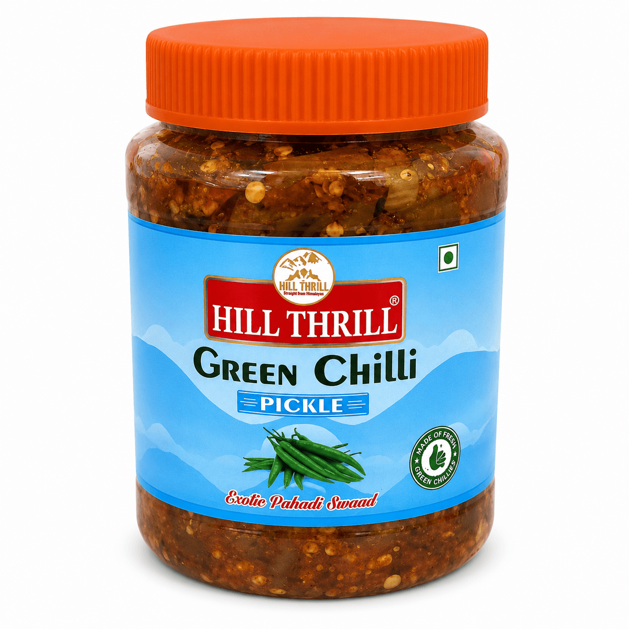 GREEN CHILLY PICKLE 500GM (HT)