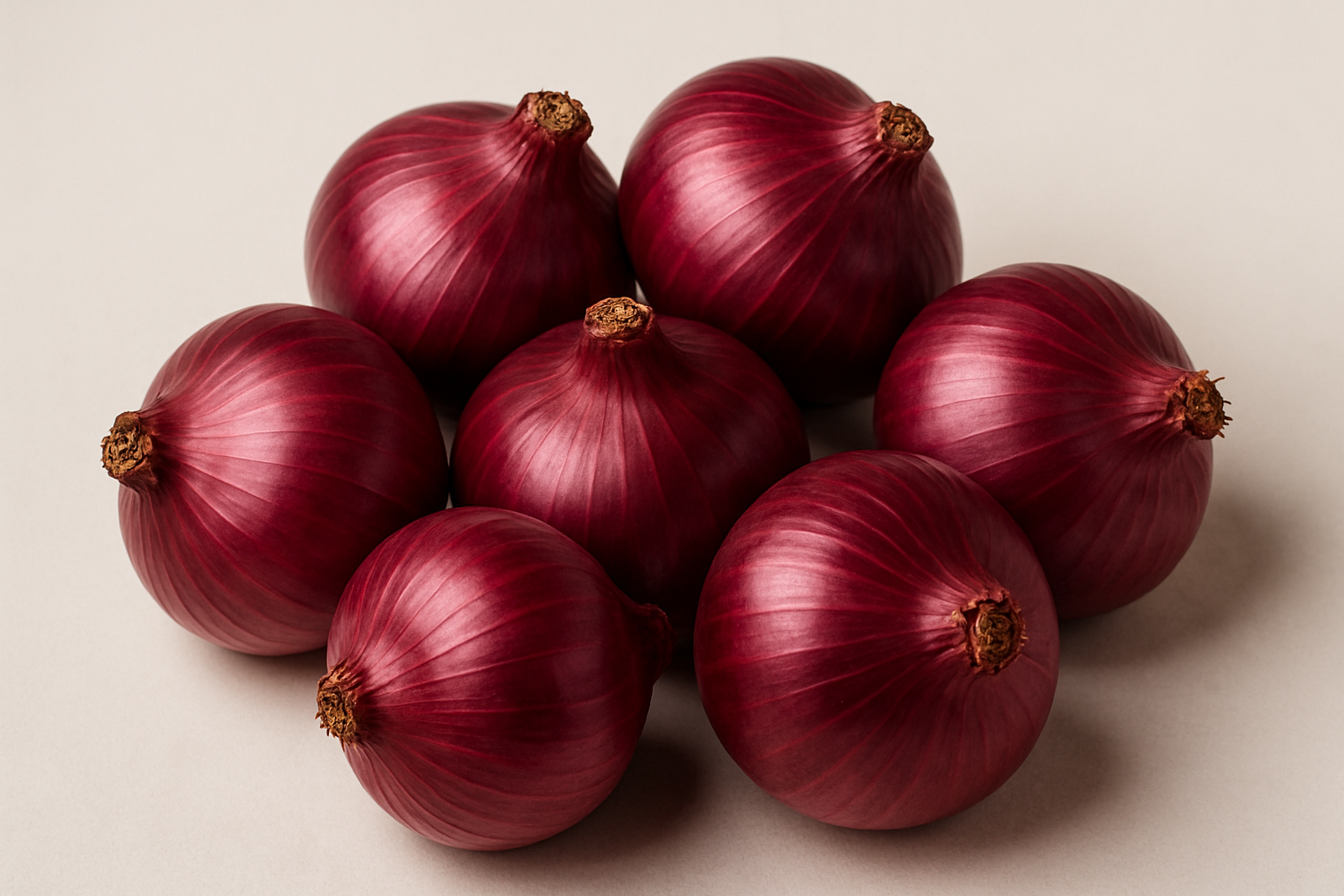 red onions in group