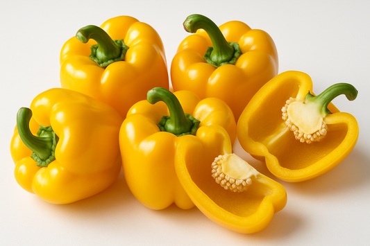 yellow capsicum in group